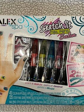 Alex Spa Sketch It Nail Pens Salon - Multicolor. New